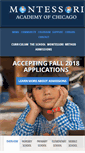 Mobile Screenshot of montessoriacademychicago.org
